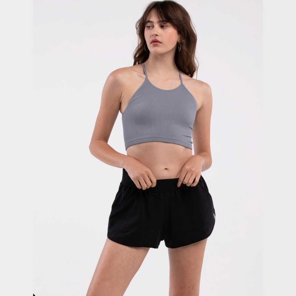 Free People FP Movement Get Set Women's Shorts in Black, M